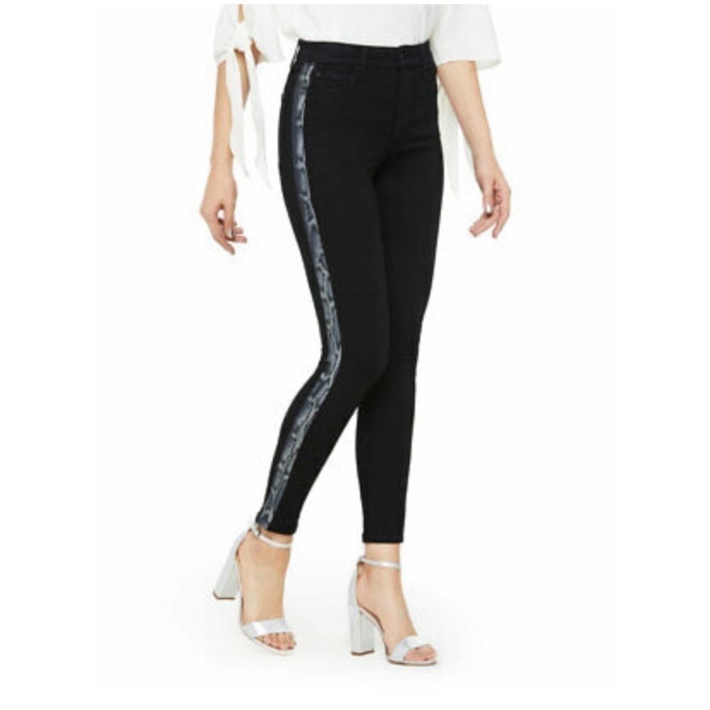 Joe’s Jeans Charlie Cobra Stripe High Waist Ankle Skinny
